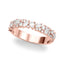 Mixed Shape Wedding Band - 14Kt Rose - 3.5 MM - Lab Grown VS-SI1, E/F/G - 51311-W-3.5