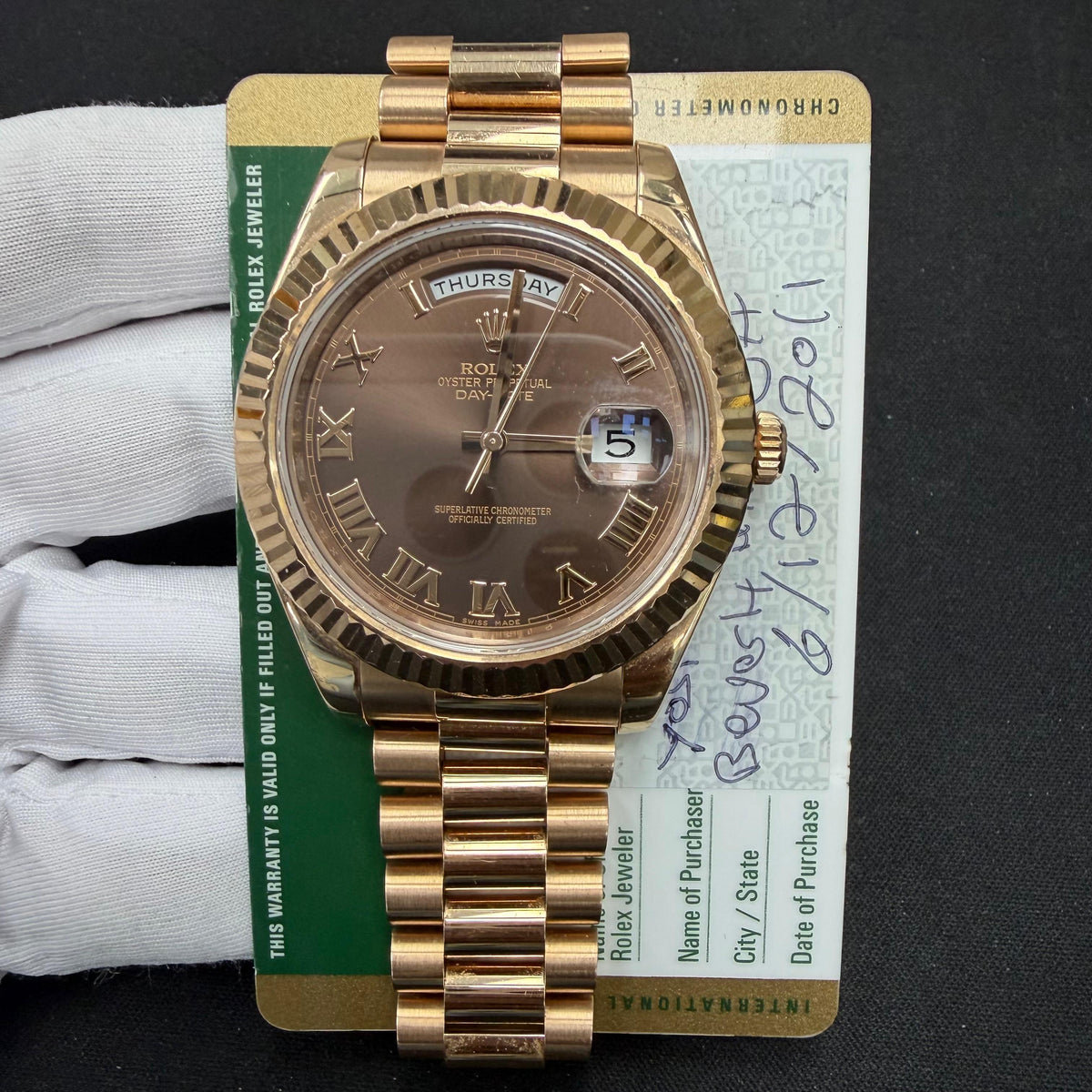 ROLEX DAY-DATE 218235