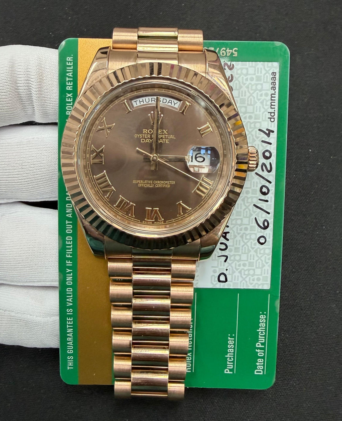 ROLEX DAY-DATE II 218235