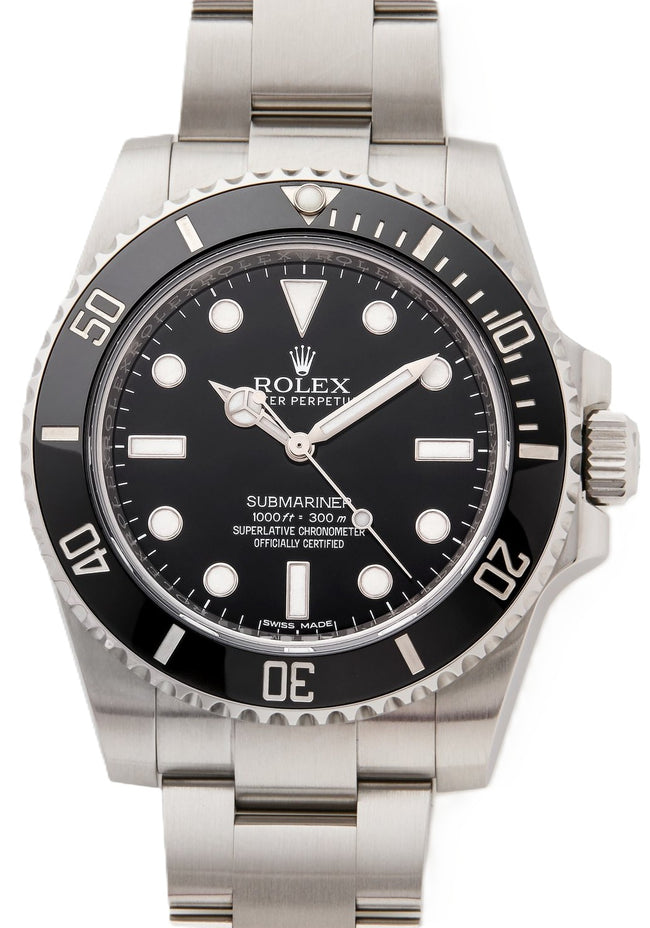 ROLEX SUBMARINER NO DATE 114060 Hover Image