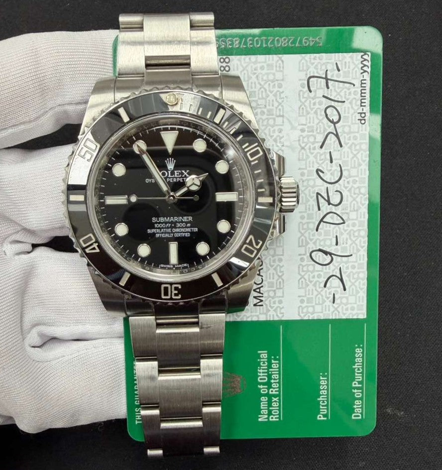 ROLEX SUBMARINER NO DATE 114060