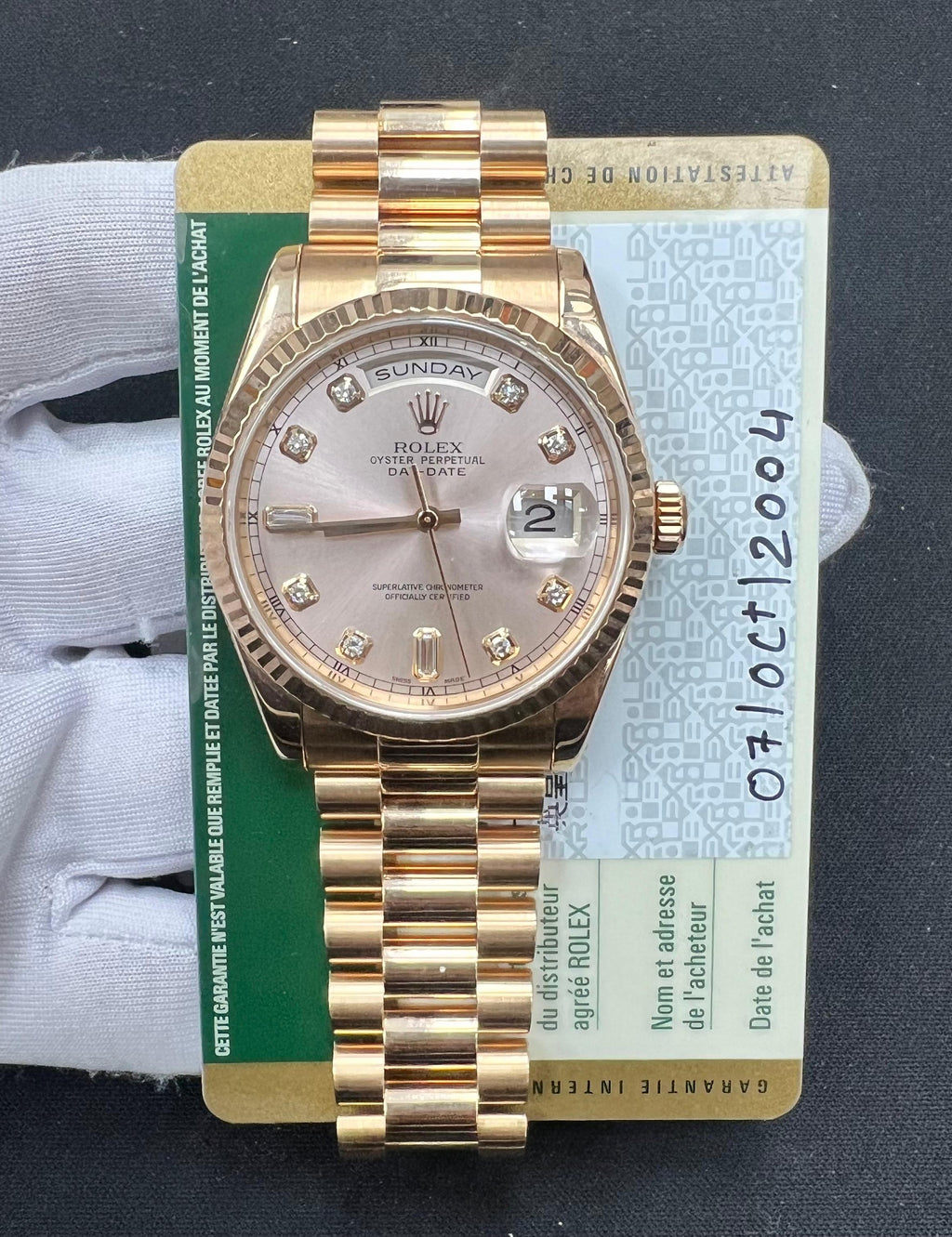 ROLEX DAY-DATE 118235
