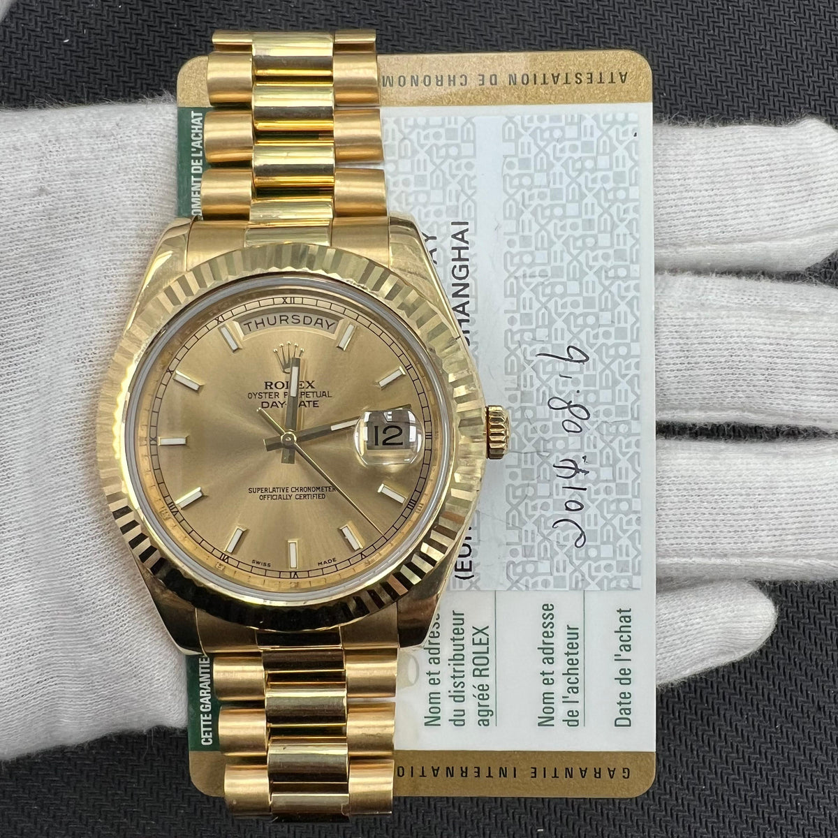 ROLEX DAY-DATE II 218238