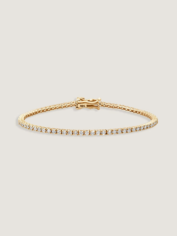 Classic Diana Tennis Bracelet 2.90ctw Yellow Gold