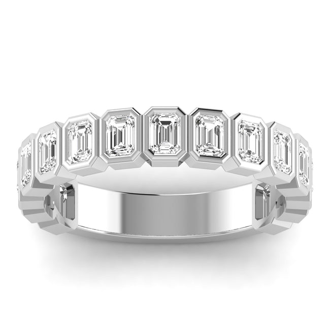 EMERALD HALF ETERNITY - 14Kt White - L0236R-EM-1.6 Hover Image
