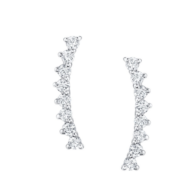 Upward Diamond Earrings Main Image