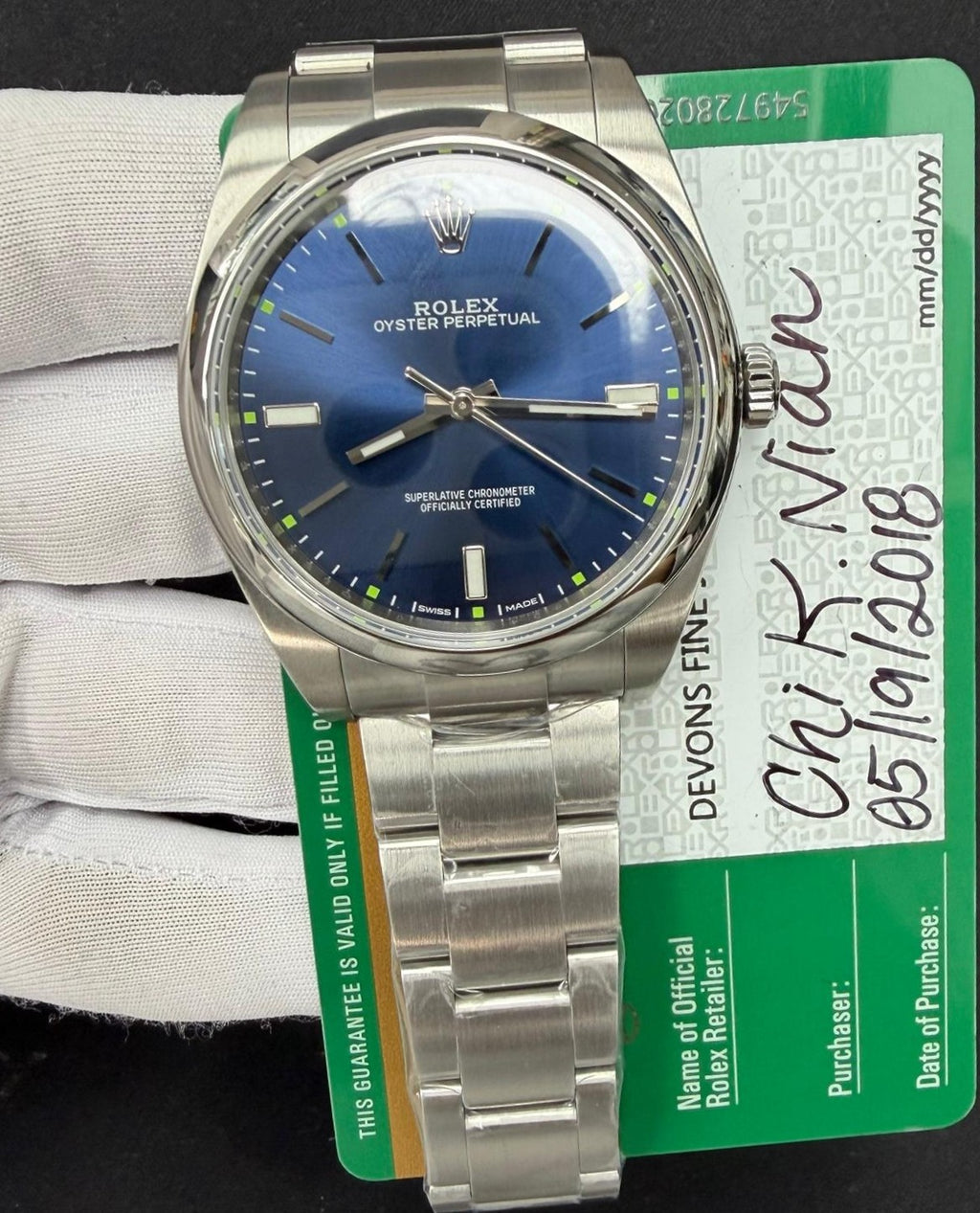 ROLEX OYSTER PERPETUAL 114300
