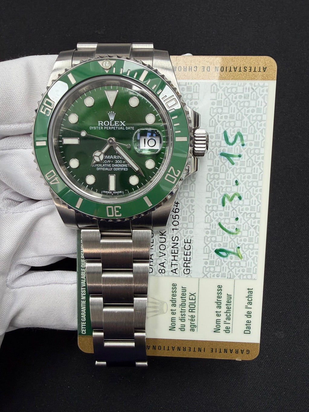 ROLEX SUBMARINER DATE 116610LV