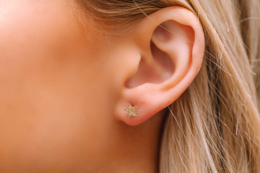 Star Studded Diamond Earring