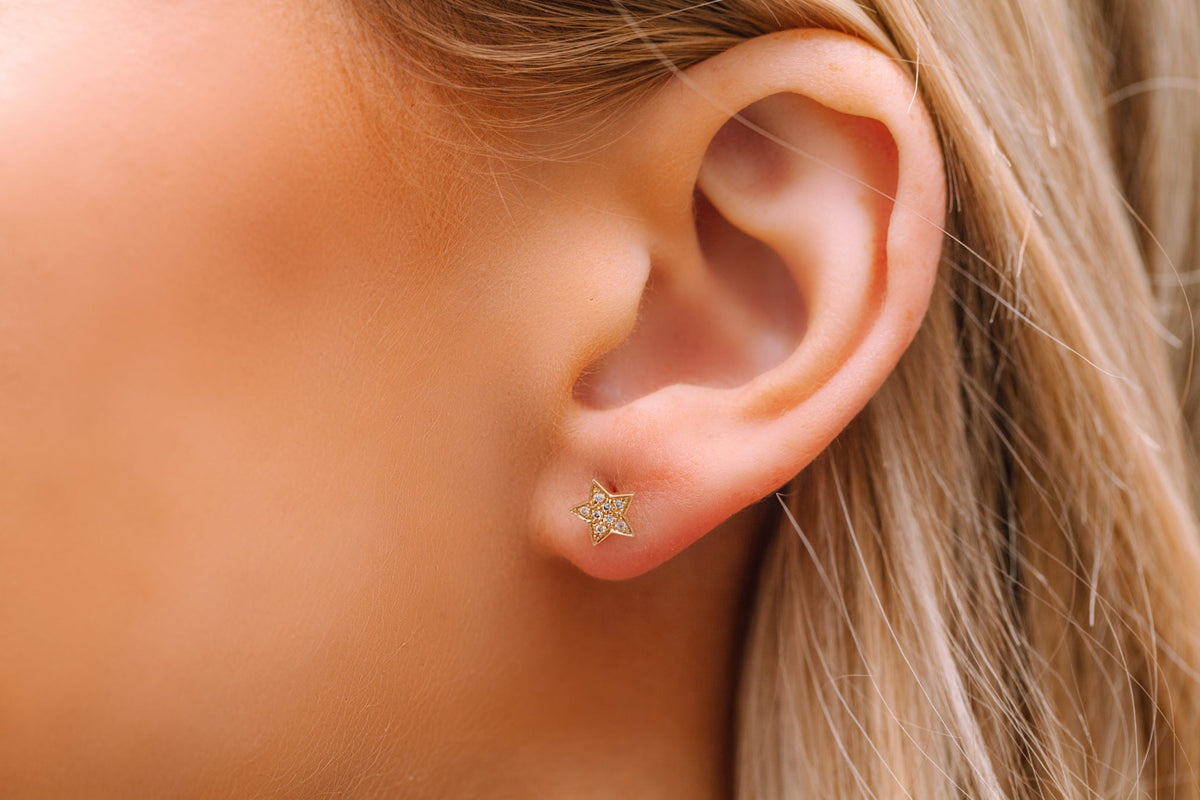 Star Studded Diamond Earring